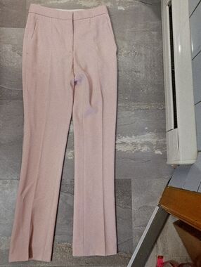 Stella McCartney Light Blush Pink Tailored Wool Pants. Silk Lining. 29". 0 US.
